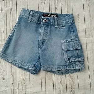 🌻FUBU THE COLLECTION Girls Jean Shorts Size 8